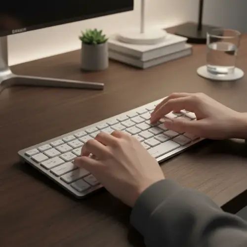TECLADO INALÁMBRICO EN ESPAÑOL BLUETOOTH METAL - imagen 2