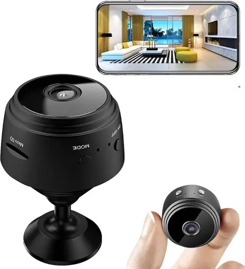 MINI CÁMARA WI-FI INALÁMBRICA RECARGABLE HD TF FUNCIONA CON APP 4.4x2.4cm - imagen 4