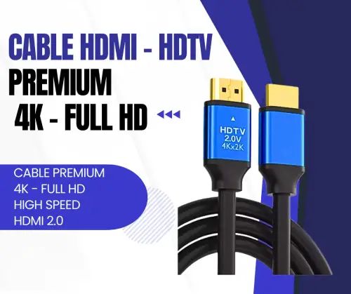 CABLE HDMI HDTV REDONDO PREMIUM 4K 1.5 METROS - imagen 3