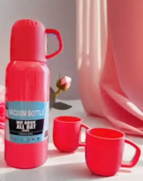 Set Termo 500ml + 3 tazas plástico - imagen 3