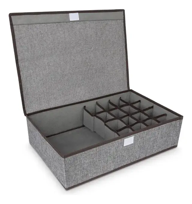 Caja Organizadora De Algodón Y Lino - imagen principal