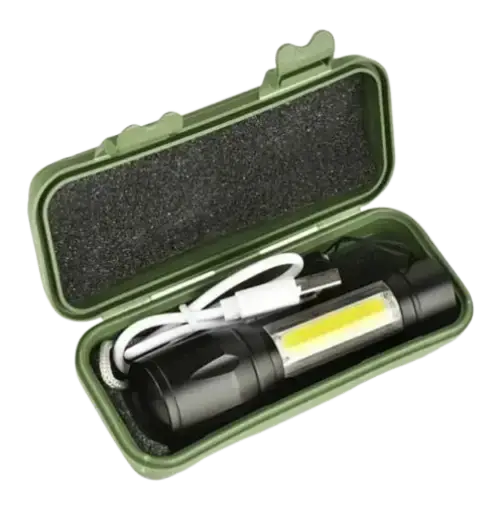 MINI LINTERNA LED USB DE CAMPING CON ESTUCHE - imagen 1