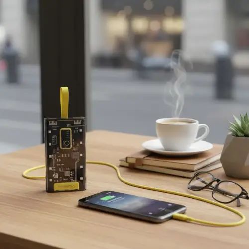 POWER BANK TREQA LED 2 USB 2.1A 10000mAh - imagen 3