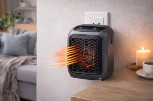 Calefactor portátil para pared 800W (12,5x12,5x10cm) - imagen 2