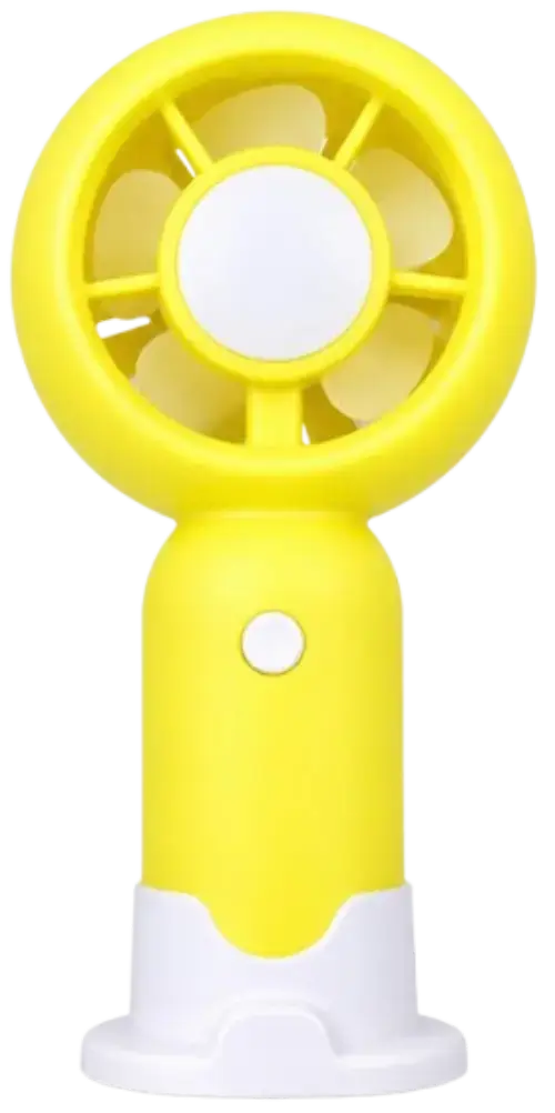 VENTILADOR PORTÁTIL BLANCO Y AMARILLO - imagen 1
