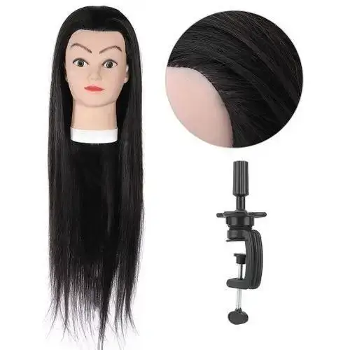 CABEZA MANIQUÍ DE PRÁCTICA PELO SINTÉTICO - imagen 2