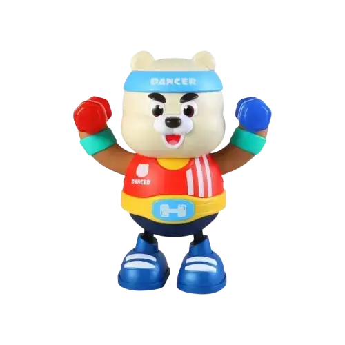 OSO TEDDY MÚSICA LUCES Y BAILARIN ABS 22x10x21.5cm - imagen 1