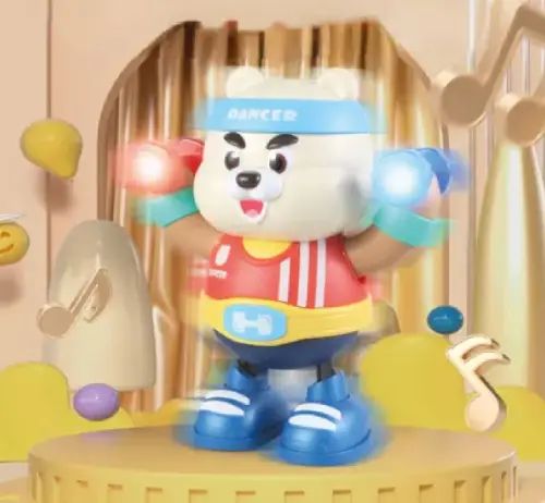 OSO TEDDY MÚSICA LUCES Y BAILARIN ABS 22x10x21.5cm - imagen 3