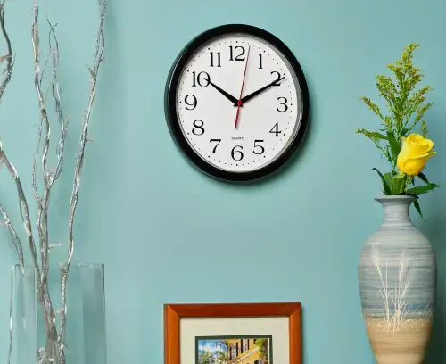 RELOJ DE PARED ANALÓGICO A PILA DISEÑO ELEGANTE 30cm - imagen 2