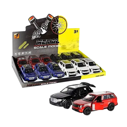 CAMIONETAS EN MINIATURA 12.2x5.3x4.9cm --- 12 UNIDADES