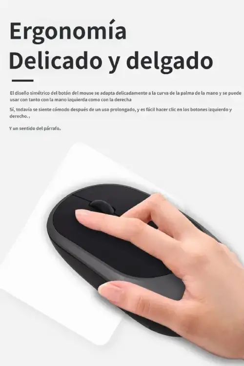 MOUSE INALÁMBRICO RECARGABLE SILENCIOSO 3 BOTONES - imagen 3