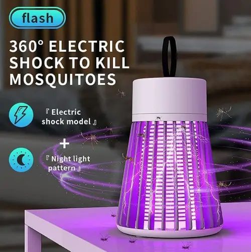 LÁMPARA MATA MOSQUITOS c/CARGA USB - imagen 3