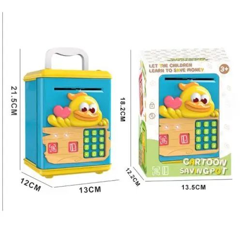ALCANCÍA/COFRE SEGURIDAD INFANTIL PATO LUCES Y SONIDO, CONTRASEÑA 4 DÍGITOS A PILAS ABS 21.5x12x13cm - imagen 4