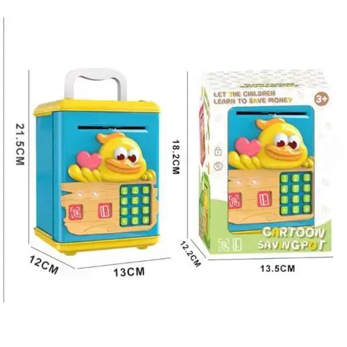 ALCANCÍA/COFRE SEGURIDAD INFANTIL PATO LUCES Y SONIDO, CONTRASEÑA 4 DÍGITOS A PILAS ABS 21.5x12x13cm - imagen 4