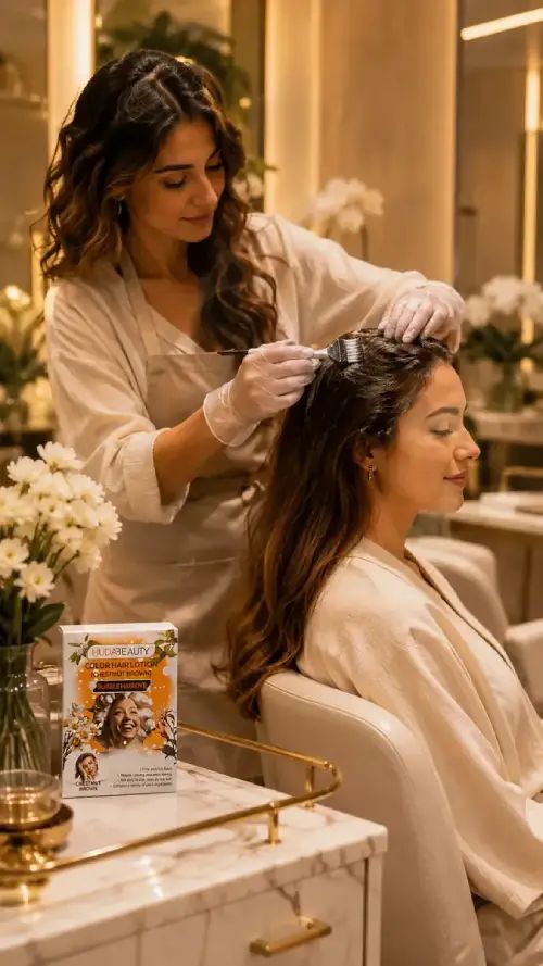 TINTA EN SHAMPOO ESPUMA COLOR CASTAÑO --- 10 UNIDADES - imagen 2