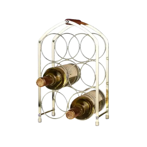 RACK PARA 6 BOTELLAS DE VINO 34x21x13.5cm
