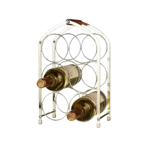 RACK PARA 6 BOTELLAS DE VINO 34x21x13.5cm - imagen 1