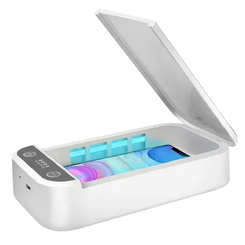 CAJA ESTERILIZADORA PORTÁTIL MULTIUSO LUZ ULTRAVIOLETA USB 5V - imagen 2
