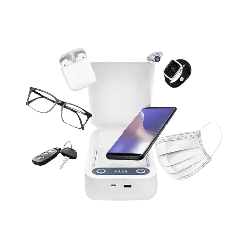 CAJA ESTERILIZADORA PORTÁTIL MULTIUSO LUZ ULTRAVIOLETA USB 5V - imagen 1