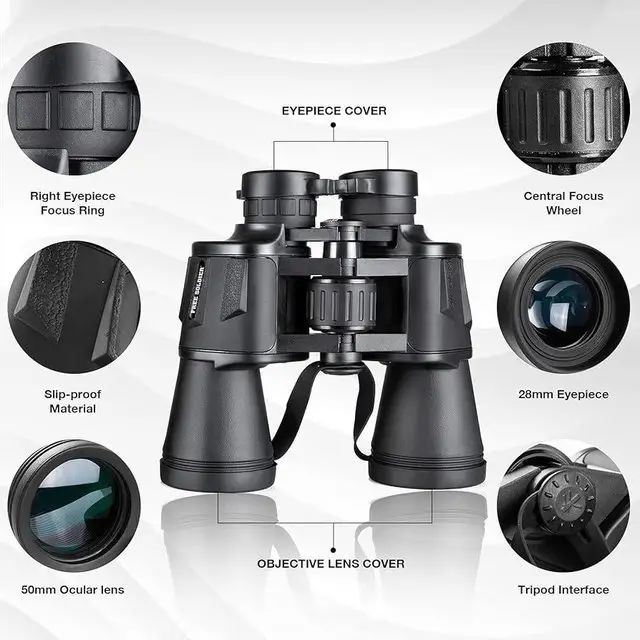 Binoculares Prismáticos de Largo Alcance para Observación de Fauna y Eventos Deportivos - imagen 2