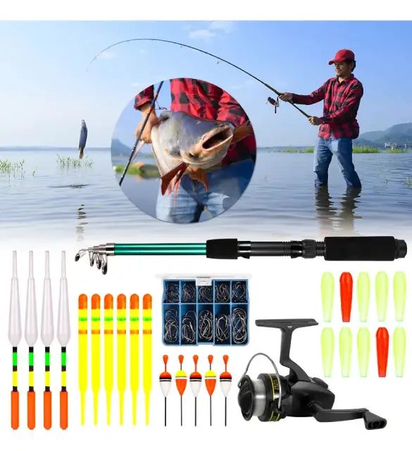 Kit Completo De Pesca Con Accesorios, Cañas Y Carretes - imagen 3
