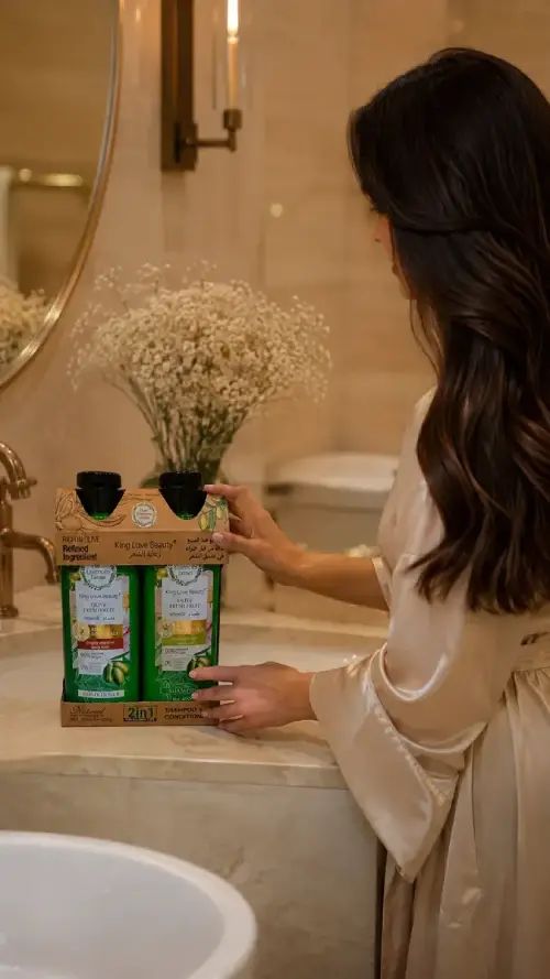PACK SHAMPOO+ACONDICIONADOR KING LOVE OLIVA 400ML - imagen 3