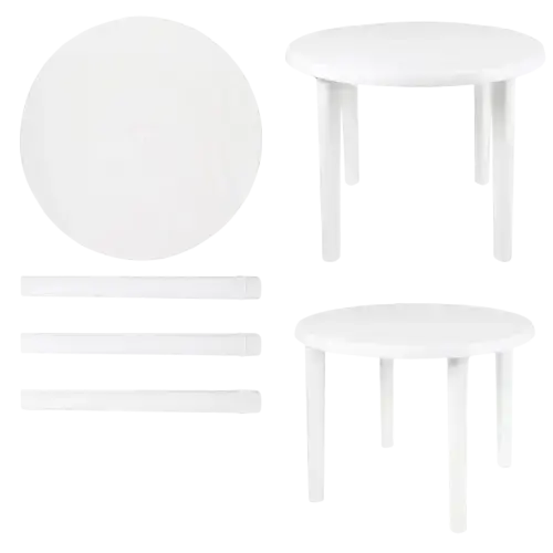 MESA MOR REDONDA PATAS DESMONTABLES - imagen 1