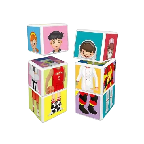 BLOQUES MAGNÉTICOS DISEÑO VARIOS PERSONAJES ABS 4cm --- 6 UNIDADES - imagen 1