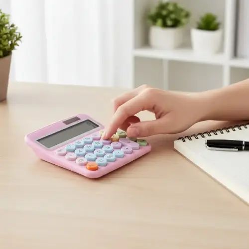 CALCULADORA INFANTIL DE ESCRITORIO GRANDE 12 DÍGITOS A PILAS/SOLAR VARIOS COLORES - imagen 3