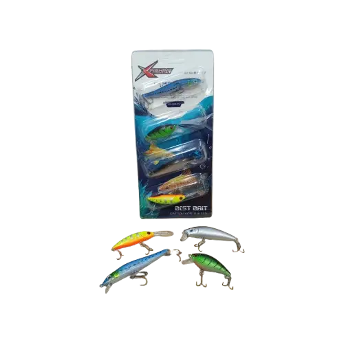 Set de 4 Señuelos Xfish Bait