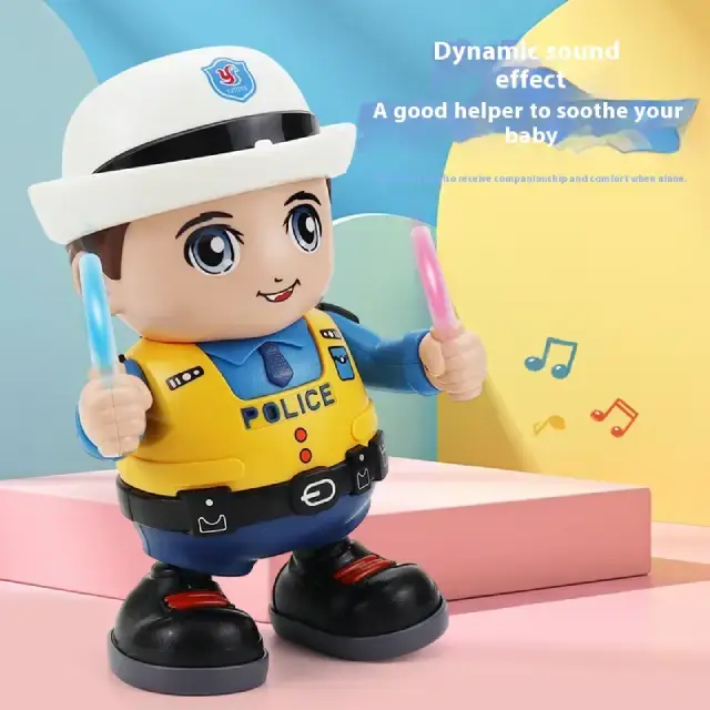 Policía Bailarín Recargable Para Niños - imagen 3