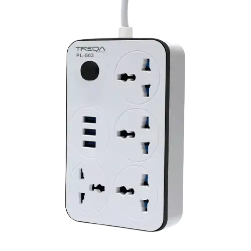 ADAPTADOR UNIVERSAL 3 USB + 4 CONECTORES 220V 3000W/10A 2 METROS - imagen 1