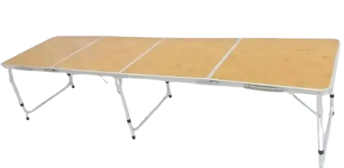 Mesa Plegable Tipo Valija 240x60x70cm Altura Regulable 3 Niveles - imagen 2