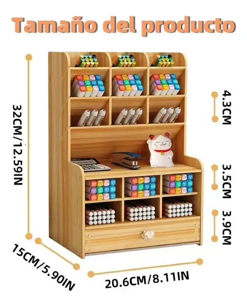 Organizador de escritorio/Soporte de lápiz 33cmx20cm - imagen 3