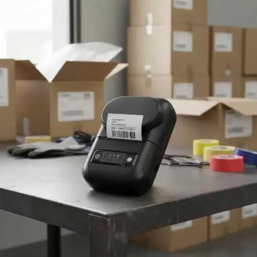 MINI IMPRESORA TÉRMICA DE ETIQUETAS BLUETOOTH ABS 57mm 1500mAh 7.4V/5V 2A 12x8.5x6cm - imagen 2