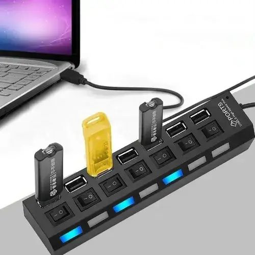 Zapatilla Adaptador 7 Puertos USB - imagen 2
