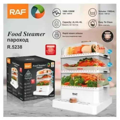 Cocina A Vapor Eléctrica De 3 Niveles RAF - imagen 3