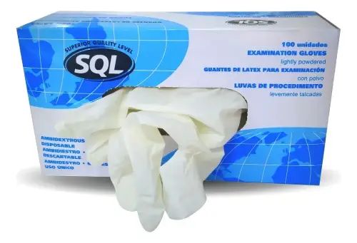 GUANTES DE LATEX CAJA DE 100 UNIDADES - imagen 2