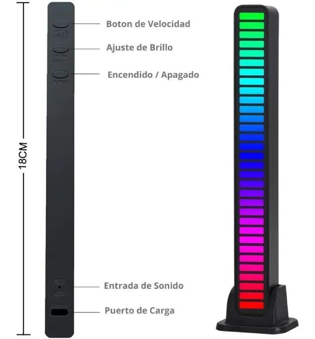 Barra de Luz RGB Audioritmica - imagen 3