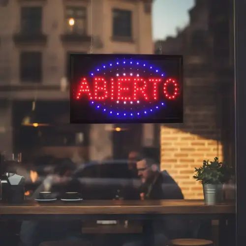 CARTEL LED LUMINOSO "ABIERTO" - imagen 2