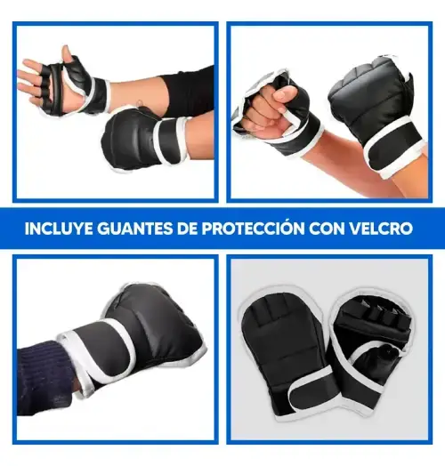 MÁQUINA DE BOXEO CON GUANTES 4 OBJETIVOS MÚSICA Y LUCES ABS 32x27.7x4.6cm - imagen 3