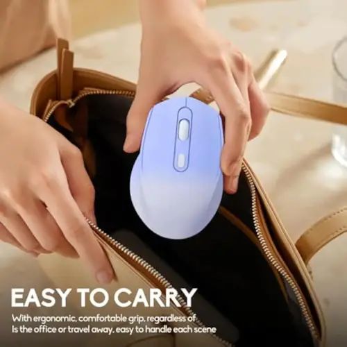 MOUSE INALÁMBRICO RECARGABLE SILENCIOSO 3 BOTONES VARIOS COLORES - imagen 4