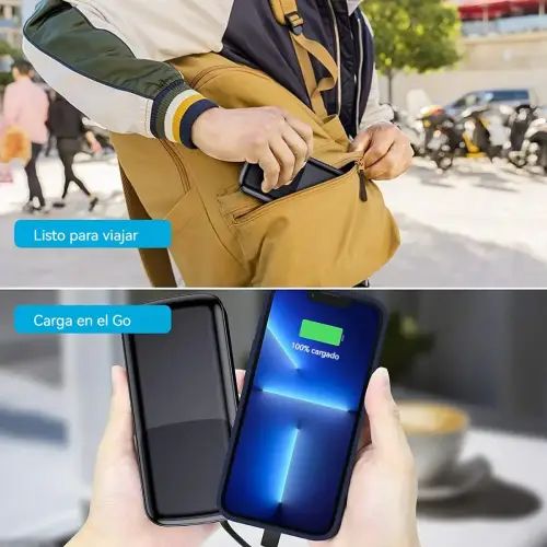 POWER BANK TREQA DISPLAY CARGA RÁPIDA USB/Tipo C 20000mAh - imagen 3
