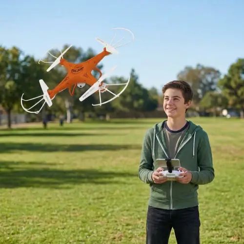 DRONE LUCES LED 360° 650mAh 10M 39x39x11cm - imagen 2