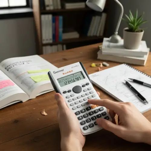 CALCULADORA CIENTÍFICA 12 DÍGITOS A PILA VARIOS COLORES - imagen 4
