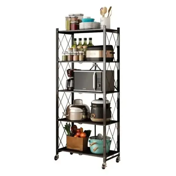 Estante Organizador Plegable Metálico Multiuso 5 Niveles - imagen 2