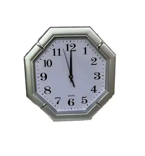 Reloj de pared QUARTZ diseño hexagonal clasico 29cm - imagen principal
