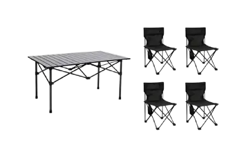 SET MESA + SILLAS EN BLANCO O NEGRO - imagen principal