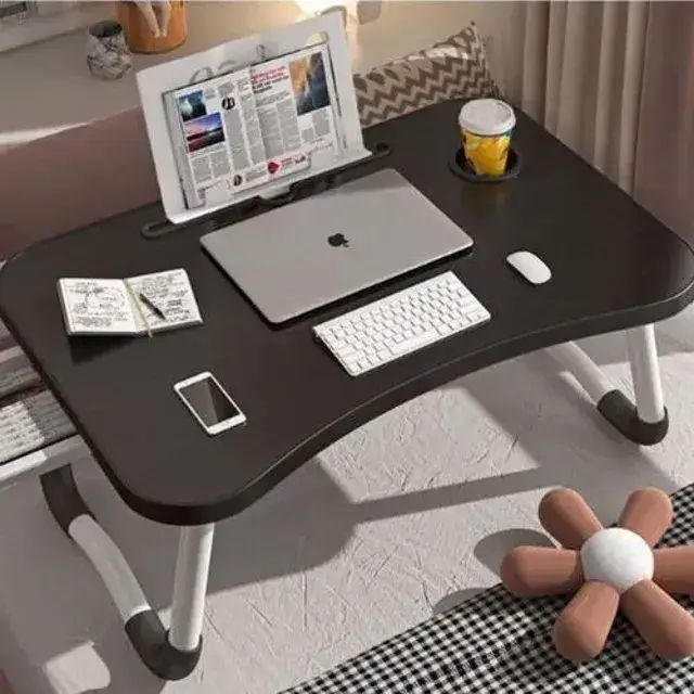 Mesa Plegable Multifuncional para Portátil y Desayuno en Cama - imagen 2