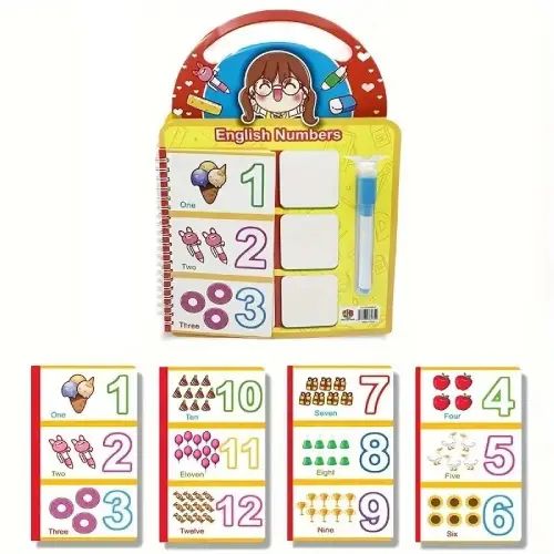 CUADERNO DIDÁCTICO DE ESPIRAL BORRABLE C/LÁPIZ Y BORRADOR 10 PÁGINAS PAPEL A4 28.5x20.5cm - imagen 2